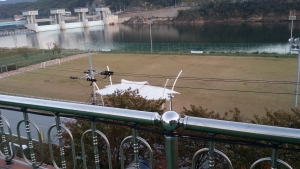 5층에서 내려다 본 전경